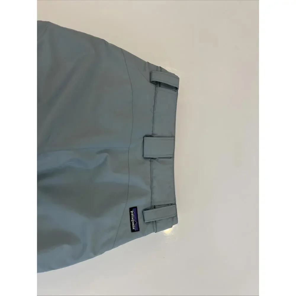$169 Patagonia Powdertown Snow Pants Thermal Blue Size Small (7-8 )